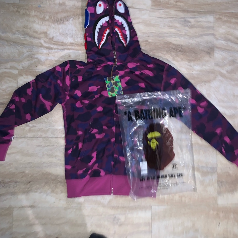 Bape Purple Camo Hoodie